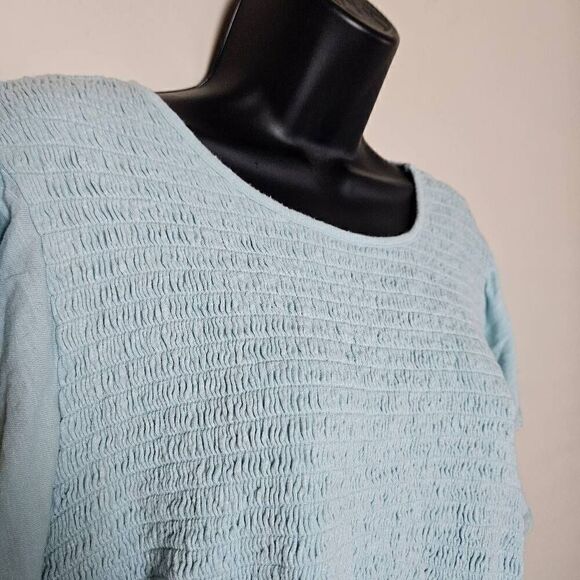 Torrid Smocked Bodice Babydoll Blouse - Picture 3 of 8